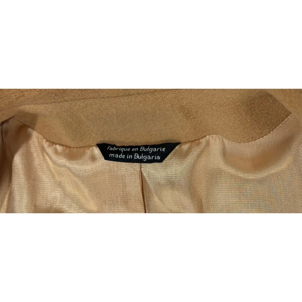 Vintage Tribal Sportswear Camel Wool Cashmere Safari Blazer Jacket Women's Sz 14 - Picture 5 of 13